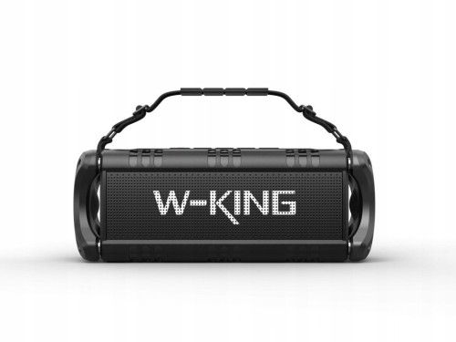 Głośnik bezprzewodowy Bluetooth W-KING D8 czarny. Czarne głośniki przenośne W-KING. Za 355.99 zł.