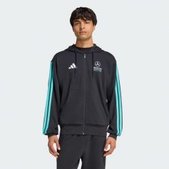 Bluza Z Kapturem Mercedes - Amg Petronas Formula 1 Team Dna Full Zip. Czarne bluzy z kapturem Adidas, bez wzorów, z kapturem. Za 299.00 zł.