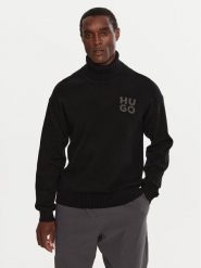 Boss Golf San Toby 50527327 Czarny Relaxed Fit. Czarne golfy Boss, m, bez wzorów, z wełny, bez kołnierzyka, bez ramiączek. Za 379.99 zł.