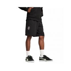 Szorty Milan AC 2024/25. Czarne szorty Puma, bez wzorów, eleganckie. W wyprzedaży za 180.05 zł.