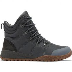 Buty do chodzenia męskie Columbia Fairbanks Waterproof. Szare buty sportowe casual Columbia, bez wzorów, z materiału, za kostkę, bez zapięcia. Za 539.00 zł.