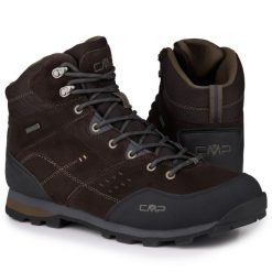 Buty męskie zimowe wodoodporne CMP ALCOR MID. Brązowe buty turystyczne CMP, na zimę, bez wzorów, z materiału, bez zapięcia, trekkingowe. Za 555.85 zł.