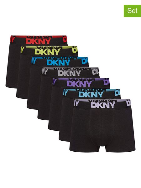 DKNY Bokserki (7 par) w kolorze czarnym rozmiar: XL. Czarne bokserki DKNY, xl, bez wzorów. Za 187.96 zł.