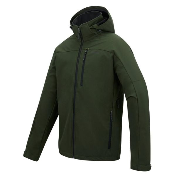 Męska wodoodporna kurtka softshell Arana z kapturem. Brązowe kurtki Regatta, l, bez wzorów, z elastanu, z kapturem. Za 263.99 zł.