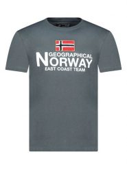Geographical Norway Koszulka "Jacky" w kolorze antracytowym rozmiar: 3XL. Czarne bezrękawniki Geographical Norway, xl, bez wzorów, z bawełny, bez kołnierzyka, bez ramiączek. Za 60.99 zł.