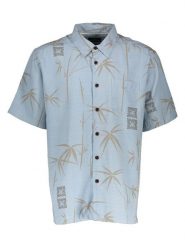 Quiksilver Koszula "Bamboo Bay" - Regular fit - w kolorze błękitnym rozmiar: XL. Niebieskie koszule Quiksilver, xl, bez wzorów, bez kołnierzyka, bez ramiączek. Za 124.11 zł.