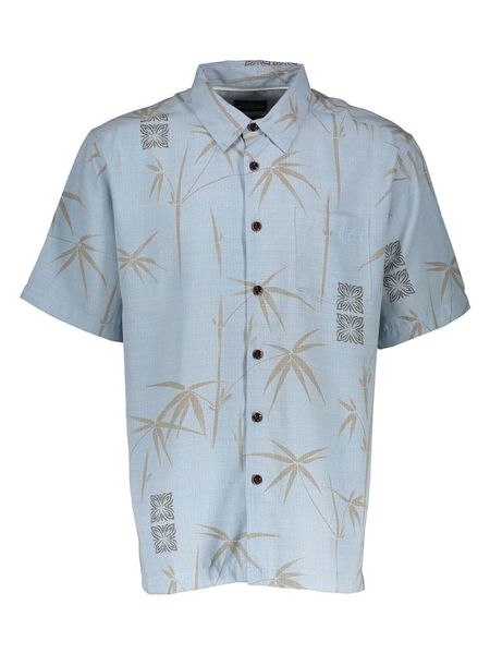Quiksilver Koszula "Bamboo Bay" - Regular fit - w kolorze błękitnym rozmiar: XL. Niebieskie koszule Quiksilver, xl, bez wzorów, bez kołnierzyka, bez ramiączek. Za 101.70 zł.