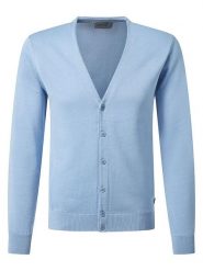 Pierre Cardin Kardigan w kolorze błękitnym rozmiar: XL. Niebieskie swetry rozpinane Pierre Cardin, xl, bez wzorów, z bawełny, bez kołnierzyka, bez ramiączek. Za 197.95 zł.