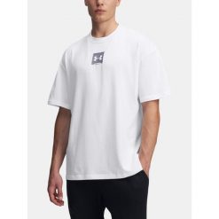 T-Shirt Męski Sportowy Under Armour Hw Os Sm Box. Białe t-shirty sportowe Under Armour, bez wzorów, bez ramiączek, na fitness i siłownię. W wyprzedaży za 76.11 zł.