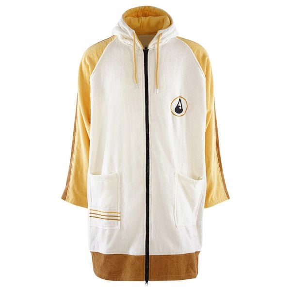 Ponczo Wave Hawaii Zip Longsleeve Sannt, Bawełniany welur M WH4053 100 x 75 cm. Szlafroki WAVE HAWAII, m, bez wzorów, z bawełny, bez ramiączek, bez kaptura. Za 380.00 zł.