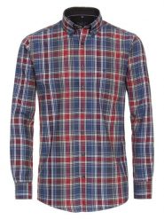 CASAMODA Koszula - Comfort fit - w kolorze niebiesko-czerwonym rozmiar: 5XL. Czerwone koszule CASAMODA, xl, bez wzorów, z bawełny, bez kołnierzyka, bez ramiączek. Za 86.99 zł.