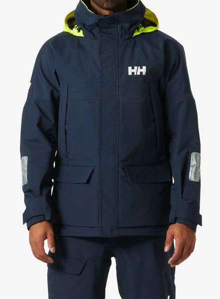 Kurtka przeciwdeszczowa męska Helly Hansen Pier 4.0 Jacket. Niebieskie kurtki Helly Hansen, l, bez wzorów, z materiału, bez kaptura. Za 1,185.50 zł.