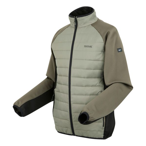 Męska Kurtka Hybrydowa Clumber IV Full Zip. Brązowe kurtki Regatta, m, bez wzorów, z dzianiny, bez kaptura. Za 193.99 zł.