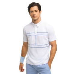 Męska tenisowa koszulka polo pique sport.tennis Siroko Slice White. Białe koszulki polo SIROKO, m, bez wzorów, bez kołnierzyka, bez ramiączek. Za 211.00 zł.