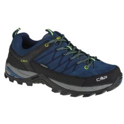 Buty trekkingowe CMP Rigel. Czarne buty turystyczne CMP, bez wzorów, z materiału, bez zapięcia, trekkingowe. Za 399.99 zł.