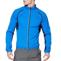 Kurtka trekkingowa męska Vaude Brocon Zo Softshell. Niebieskie kurtki Vaude, m, bez wzorów, z poliesteru, bez kaptura. Za 381.70 zł.