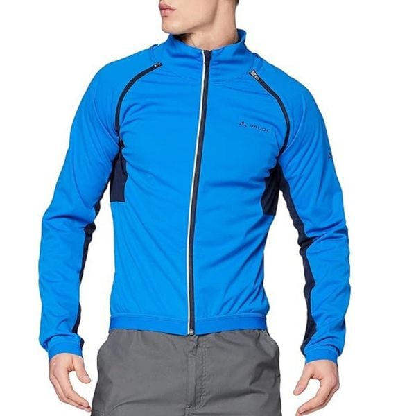 Kurtka trekkingowa męska Vaude Brocon Zo Softshell. Niebieskie kurtki Vaude, m, bez wzorów, z poliesteru, bez kaptura. Za 355.00 zł.
