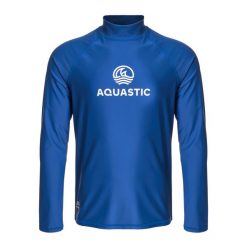 Longsleeve do pływania AQUASTIC UV 50+ UPF Rimos. Niebieskie odzież kąpielowa AQUASTIC, l, bez wzorów. Za 79.99 zł.