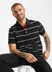 Shirt polo z czystej bawełny pique (2 szt.). Czarne koszulki polo bonprix, l, bez wzorów, z bawełny, bez kołnierzyka, bez ramiączek. Za 139.99 zł.