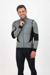 Softshellowa kurtka rowerowa męska Rogelli BRAVE. Czarne kurtki Rogelli, l, bez wzorów, z materiału, bez kaptura. Za 224.50 zł.