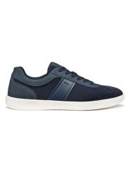 Geox Sneakersy w kolorze granatowym rozmiar: 42. Niebieskie buty sportowe casual Geox, bez wzorów, z materiału, bez zapięcia. Za 223.99 zł.