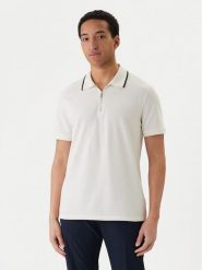Calvin Klein Polo LV04LF214G Écru Regular Fit. Koszulki polo sportowe CALVIN KLEIN, m, bez wzorów, z bawełny, bez kołnierzyka, bez ramiączek. Za 369.99 zł.