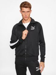 Puma Bluza Iconic T7 530094 Czarny Regular Fit. Czarne bluzy Puma, l, bez wzorów, z bawełny, bez kaptura. Za 179.99 zł.