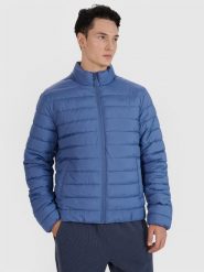 4F Kurtka puchowa z wypełnieniem syntetycznym męska - granatowa 3XL. Niebieskie kurtki 4F, m, bez wzorów, z dzianiny, bez kaptura. W wyprzedaży za 139.99 zł.