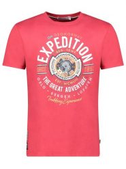 Geographical Norway Koszulka "Jaldemar" w kolorze czerwonym rozmiar: XXL. Czerwone bezrękawniki Geographical Norway, xxl, bez wzorów, z bawełny, bez kołnierzyka, bez ramiączek. Za 79.59 zł.