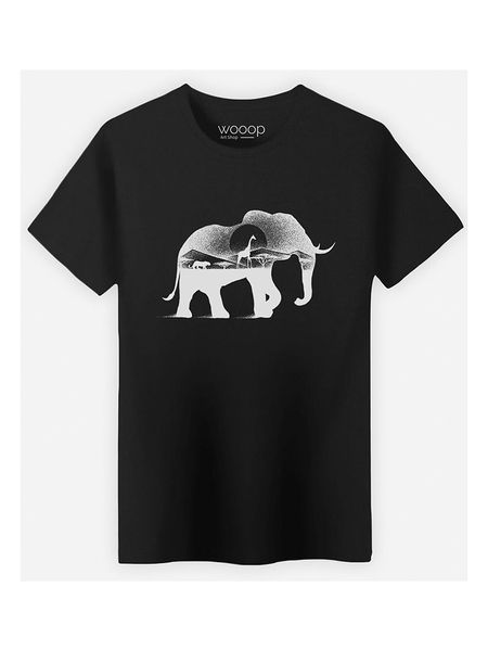 WOOOP Koszulka "Wild Africa" w kolorze czarnym rozmiar: L. Czarne bezrękawniki Wooop, l, bez wzorów, bez kołnierzyka, bez ramiączek. Za 78.84 zł.