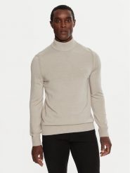 Boss Golf Avac_M 50501761 Beżowy Slim Fit. Brązowe golfy Boss, m, bez wzorów, z syntetyku, bez kołnierzyka, bez ramiączek. Za 589.99 zł.