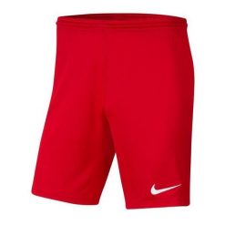 Męskie Spodenki Dry Park III. Czerwone szorty Nike, m, bez wzorów, sportowe. Za 102.99 zł.