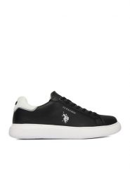 U.S. Polo Assn. Sneakersy EO-AUSTIN001M/6L1 Czarny. Czarne buty sportowe casual U.S. Polo Assn., bez wzorów, ze skóry, bez zapięcia. Za 299.99 zł.
