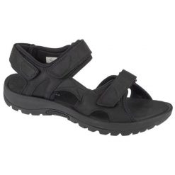 Sandały Merrell Sandspur 2 Convert J002715 czarne. Czarne sandały z gumy, bez zapięcia. Za 501.90 zł.