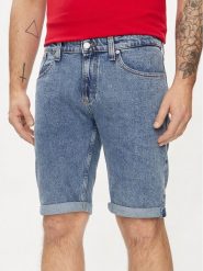 Tommy Jeans Szorty jeansowe Ronnie DM0DM19155 Niebieski Slim Fit. Niebieskie szorty Tommy Jeans, m, bez wzorów, z bawełny. Za 209.99 zł.
