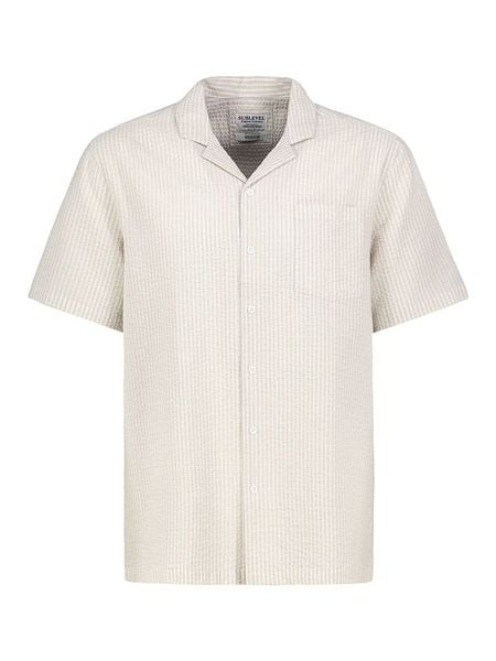 Sublevel Koszula - Regular fit - w kolorze beżowym rozmiar: S. Brązowe koszule Sublevel, s, bez wzorów, z bawełny, bez kołnierzyka, bez ramiączek. Za 74.46 zł.