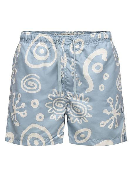 ONLY & SONS Szorty kąpielowe "Onsprint" w kolorze błękitnym rozmiar: L. Niebieskie kąpielówki Only & Sons, l, bez wzorów. Za 65.54 zł.
