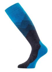 Skarpety narciarskie uniseks Lasting FWM 585 Merino 85%. Niebieskie skarpety LASTING, bez wzorów, z dzianiny. Za 139.90 zł.