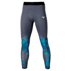 Legginsy Mizuno Virtual. Szare legginsy długie sportowe Mizuno, s, bez wzorów, na fitness i siłownię. Za 305.00 zł.