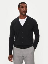 Lacoste Kardigan AH5665 Czarny Regular Fit. Czarne swetry rozpinane LACOSTE, m, bez wzorów, z wełny, bez kołnierzyka, bez ramiączek. Za 769.99 zł.