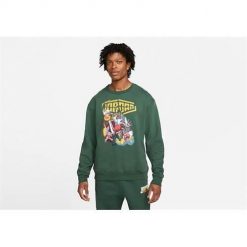 Bluza sportowa męska Nike Air Jordan Sports Fleece. Zielone bluzy bez kaptura Nike, m, bez wzorów, bez kaptura. Za 395.00 zł.