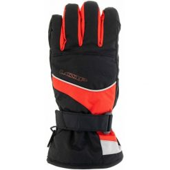 Wodoodporne i oddychające rękawiczki narciarskie dla mężczyzn. Fioletowe rękawiczki na zimę, bez wzorów, z materiału. Za 65.25 zł.