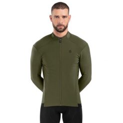 Męska kurtka rowerowa softshell Kolarstwo Siroko J1 Khangai. Zielone kurtki SIROKO, l, bez wzorów, z materiału, bez kaptura. W wyprzedaży za 297.00 zł.