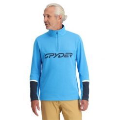 Bluza męska Spyder Speed 1/2 Zip. Czarne bluzy Spyder, na zimę, m, bez wzorów, bez kaptura. Za 569.99 zł.