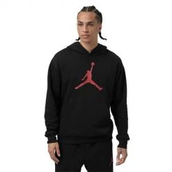 Bluza sportowa męska Nike Jumpman. Czarne bluzy z kapturem Nike, l, bez wzorów, z bawełny, z kapturem. Za 219.00 zł.