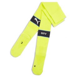 Męskie skarpety z grafiką Manchester City PUMA Yellow Glow. Żółte skarpety Puma, bez wzorów. Za 121.81 zł.