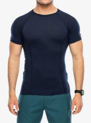 Koszulka termoaktywna Sensor Merino Active Tee S/S. Niebieskie bielizna termoaktywna Sensor, na lato, l, bez wzorów, z materiału, bez ramiączek. Za 234.99 zł.