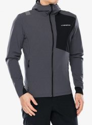 Kurtka softshell męska La Sportiva Descender Storm Jkt. Szare kurtki La Sportiva, l, bez wzorów, z polaru, bez kaptura. Za 846.99 zł.