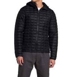 Kurtka turystyczna męska The North Face Thermoball Eco Hoodie. Czarne kurtki The North Face, m, bez wzorów, z nylonu, bez kaptura. Za 713.44 zł.