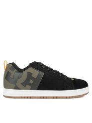 DC Sneakersy COURT GRAFFIK SQ ADYS100442-BO0 Czarny. Czarne buty sportowe casual DC, bez wzorów, ze skóry, bez zapięcia. Za 249.99 zł.